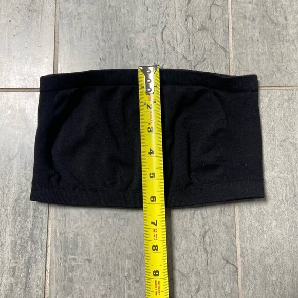 Malibu Sugar Seamless Strapless Bandeau Tube Top – Black, One Size (Fits XS–S) - Picture 5 of 5